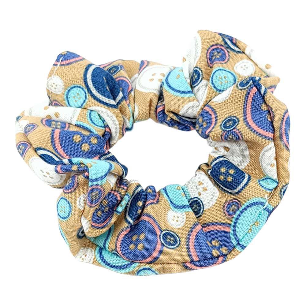 Hair Accessory - Classic Scrunchy in Buttons by imakecutestuff