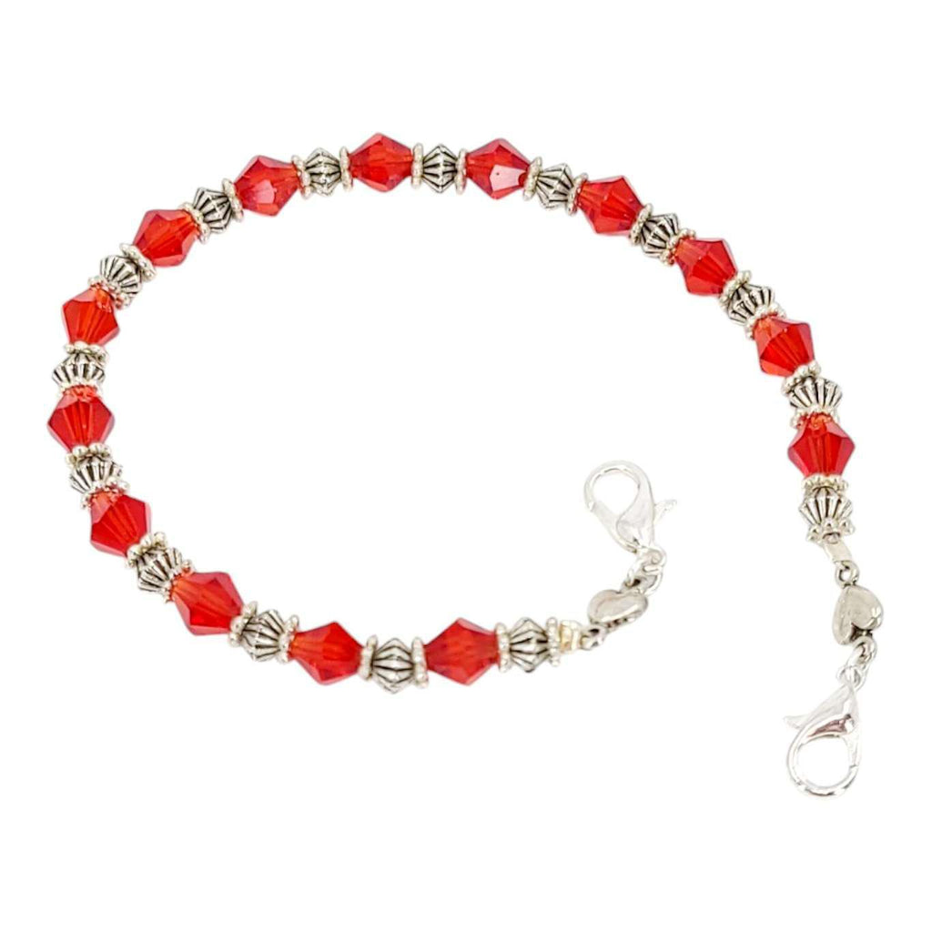 Mask Chain - Bead String (Red Glass) by Tiny Aloha