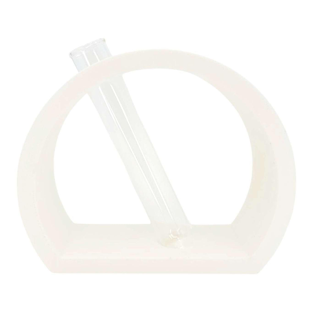 Vase - Half Moon Propagation Station (White) by Rosebud Homegoods