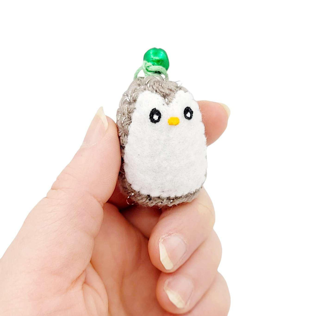 Ornament - Penguin with Bell (Gray) by Moyo Workshop