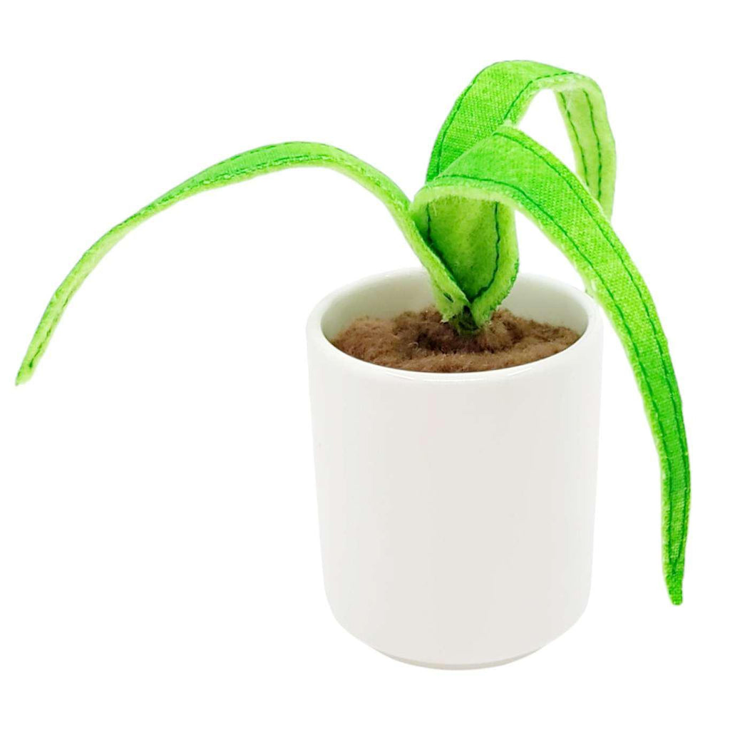 Collectible - Little Sprout Fabric Plant (Winky with Long Bright Green Leaves) by World of Whimm