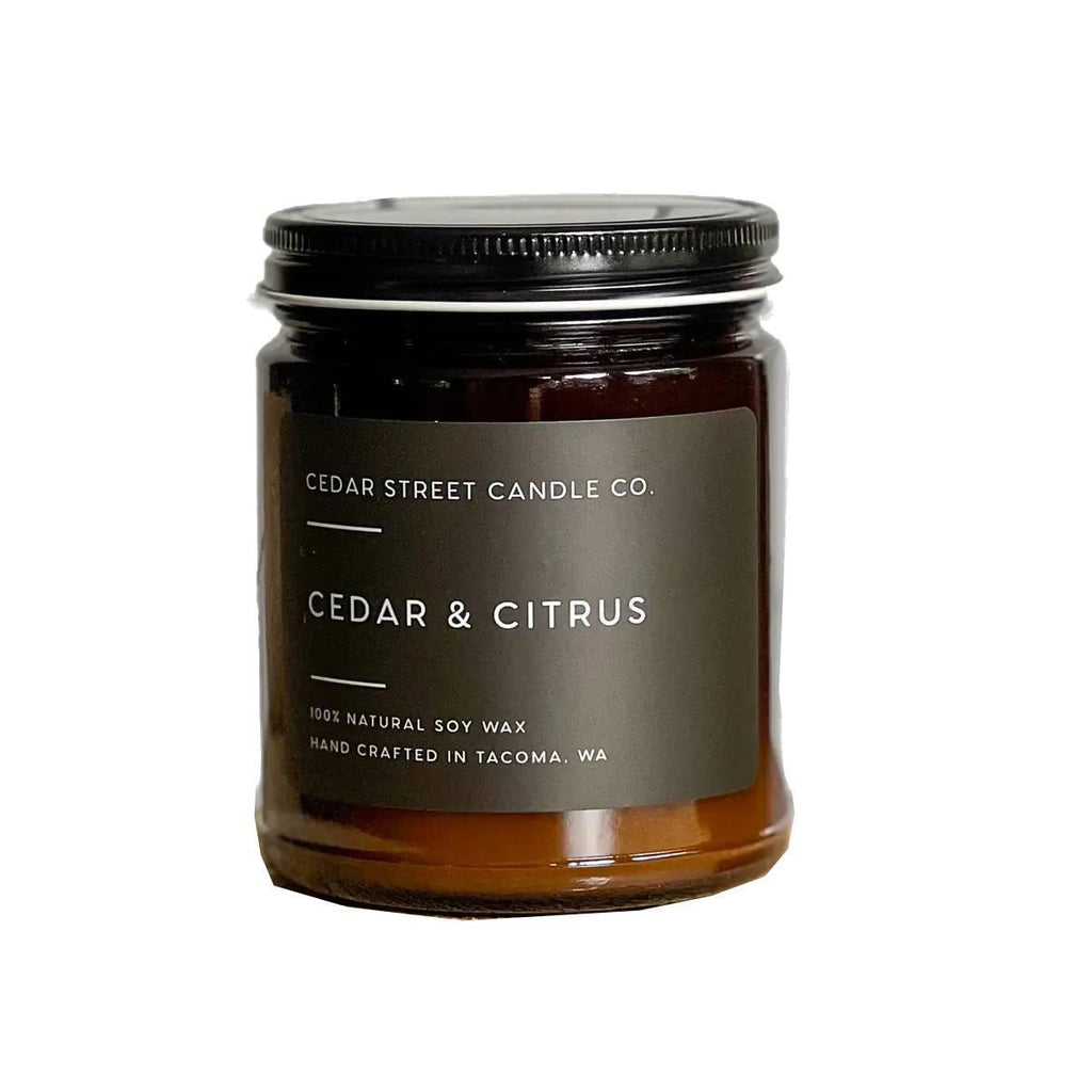 Candle 7oz - Cedar and Citrus by Cedar Street Candle Co.