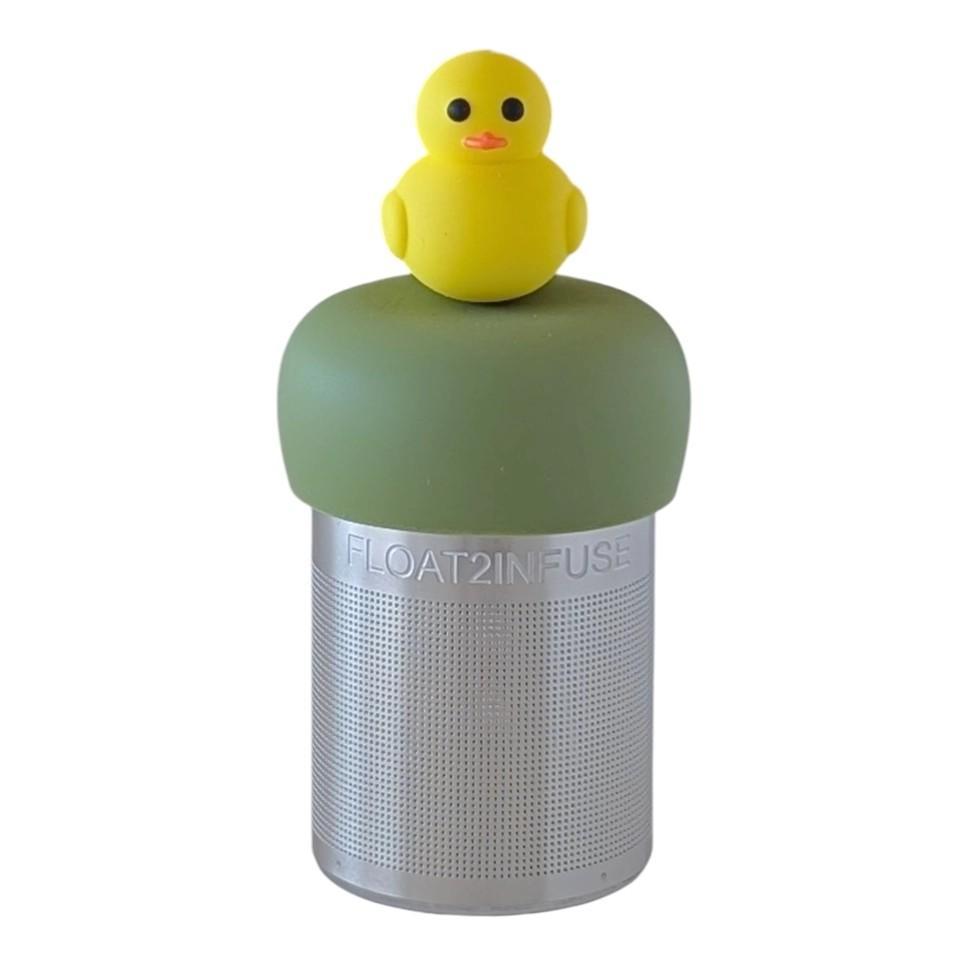 Tea Infuser - Yellow Rubber Duckie (Green Base) by Float2Infuse