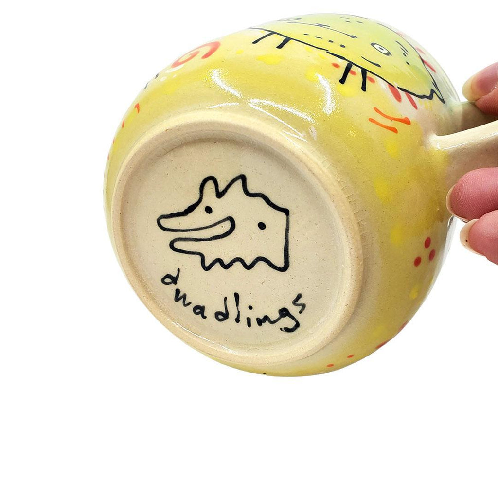 Mug - 14oz - Lime Doodles (A or B) by Dwadlings