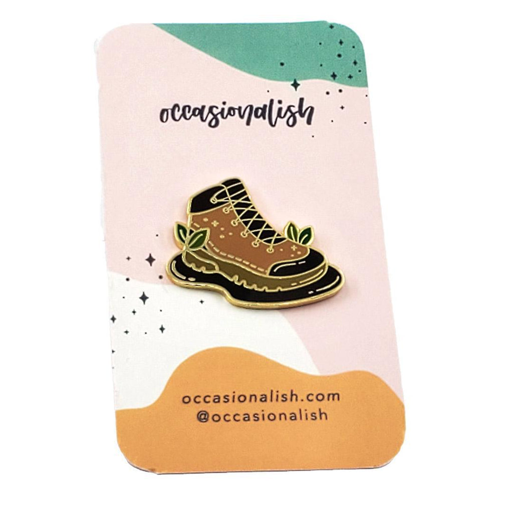 Enamel Pin - Hiking Boot by Occasionalish