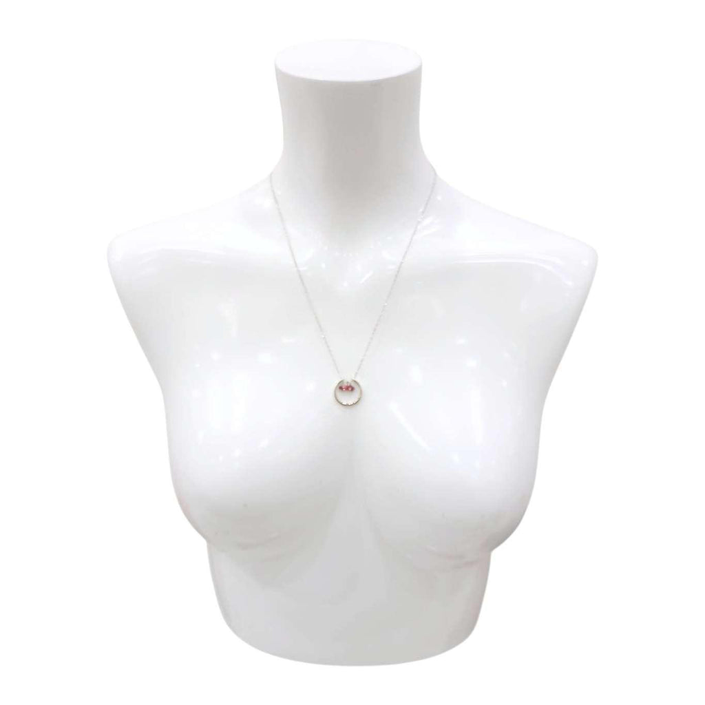 Necklace - Serena Gemstone Pendant (Ruby) by Foamy Wader