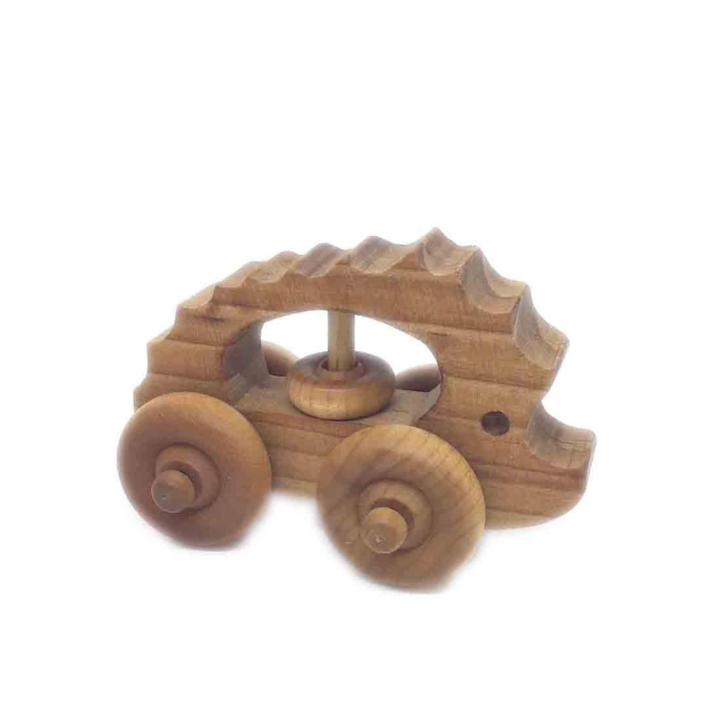 (30% Off) Wooden Rattle - Hedgehog Wooden Toy by Baldwin Toy Co.