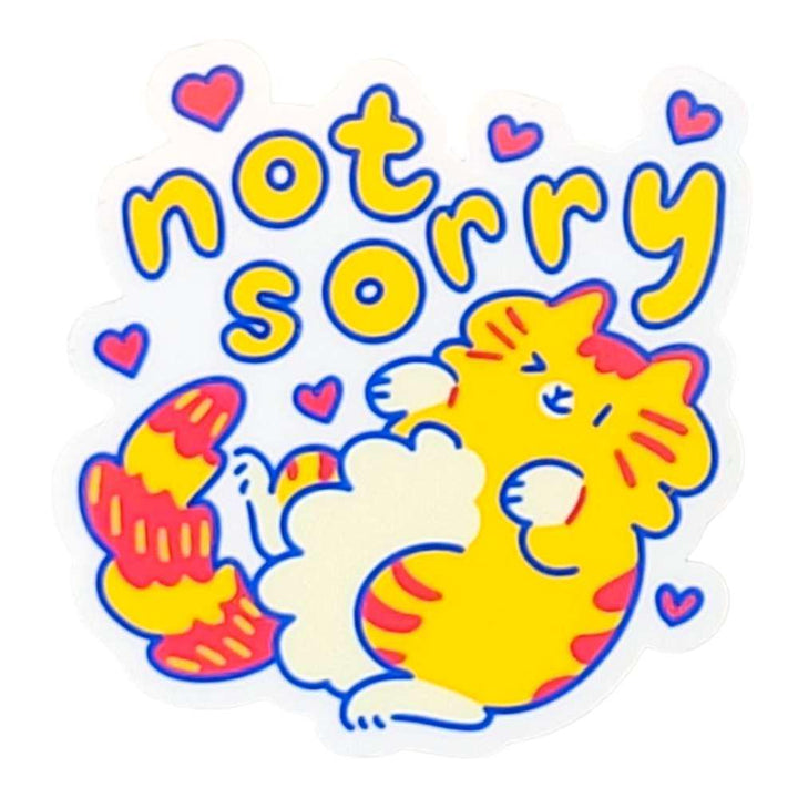 Sticker - Not Sorry Cat by Laura Zeng
