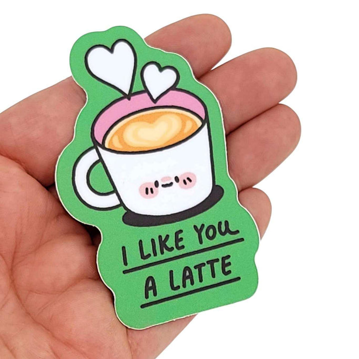 Vinyl Stickers - I Like You a LATTE by Mis0 Happy