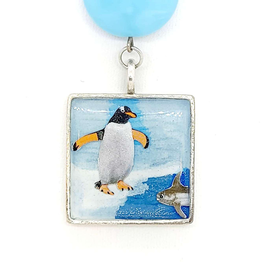 Necklace - Penguin (What are you doing here?) Pendant by XV Studios