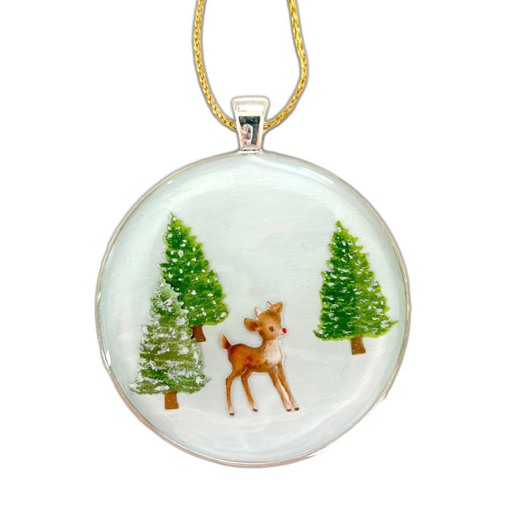 Ornament - Rudolph in Trees Ornament by XV Studios