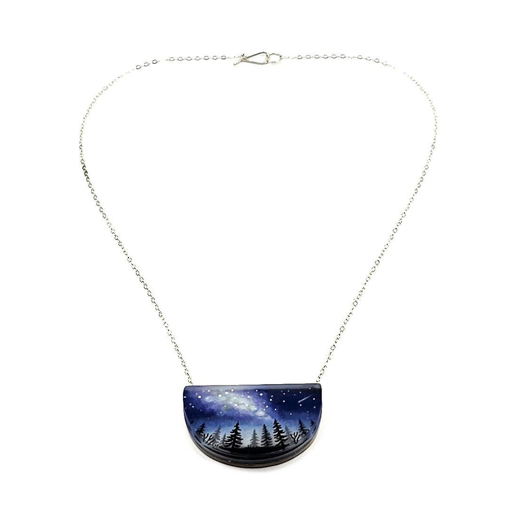 Necklace - Milky Way Painted by Fernworks