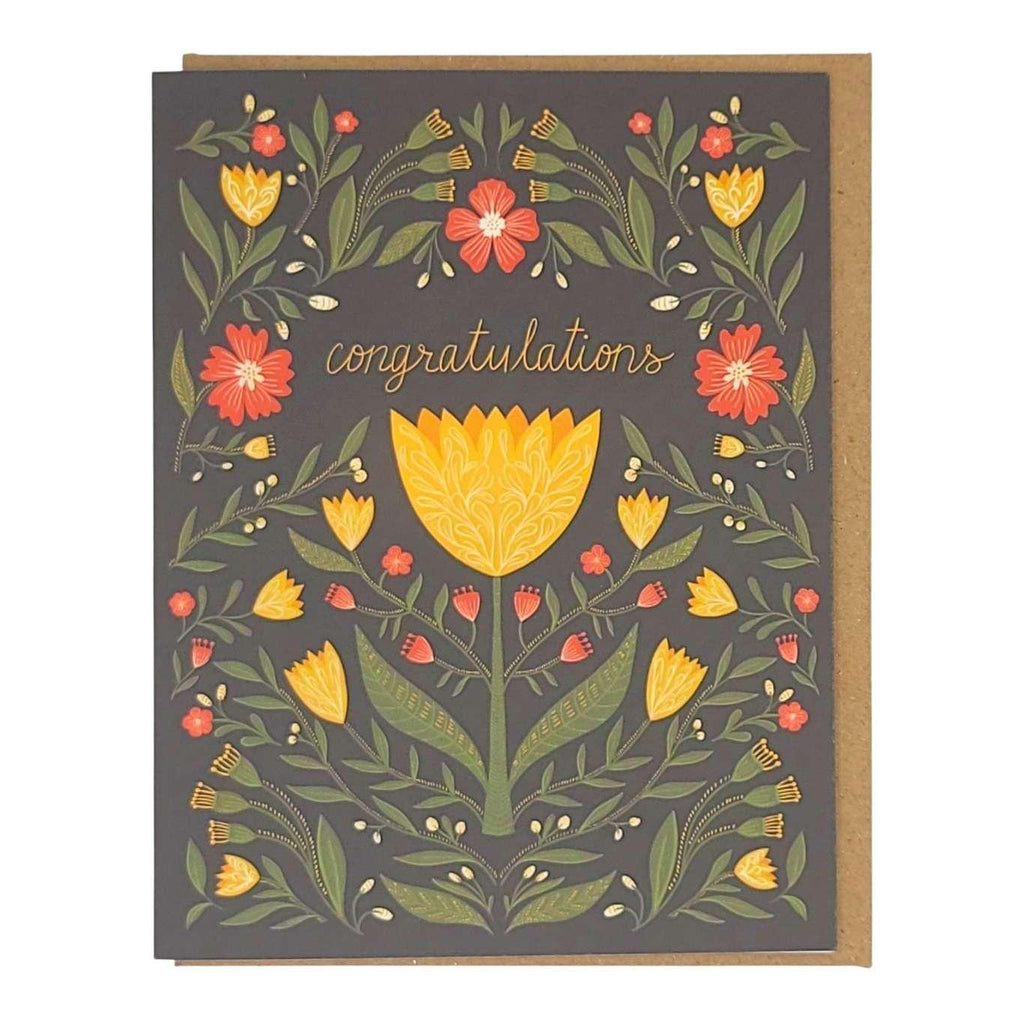 Card - Engagement - Congratulations Tulips by Amicreative