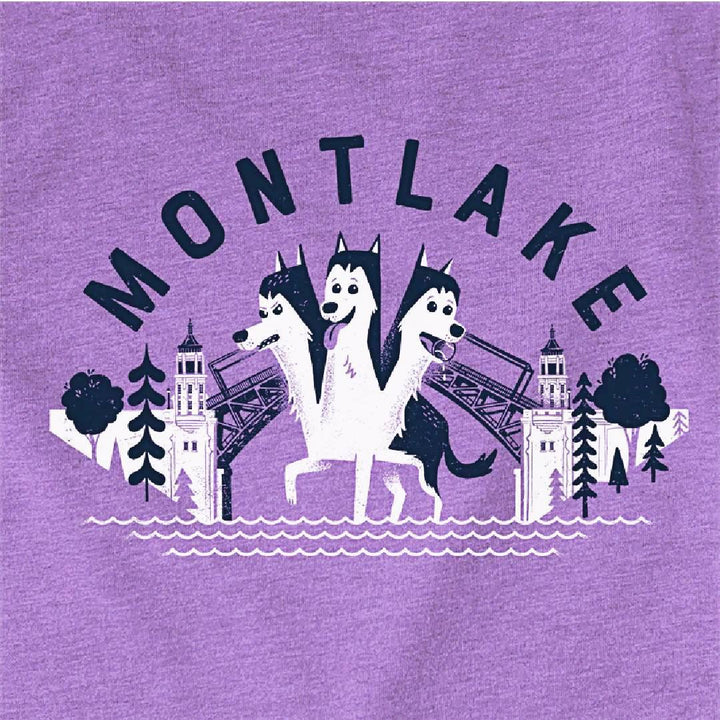 Kids Tee - Montlake Bridge Heather Purple Tee (2T - L) by Factory 43