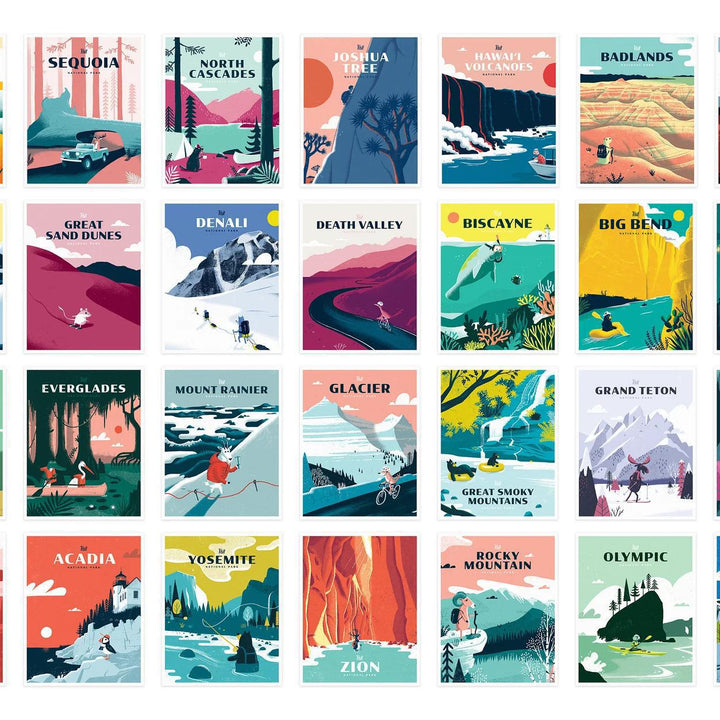 Postcards - National Park Series Second Edition (Set of 28) by Factory 43