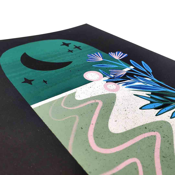 Art Print - 8x10 - Moon Rising by Lantern Print Co.