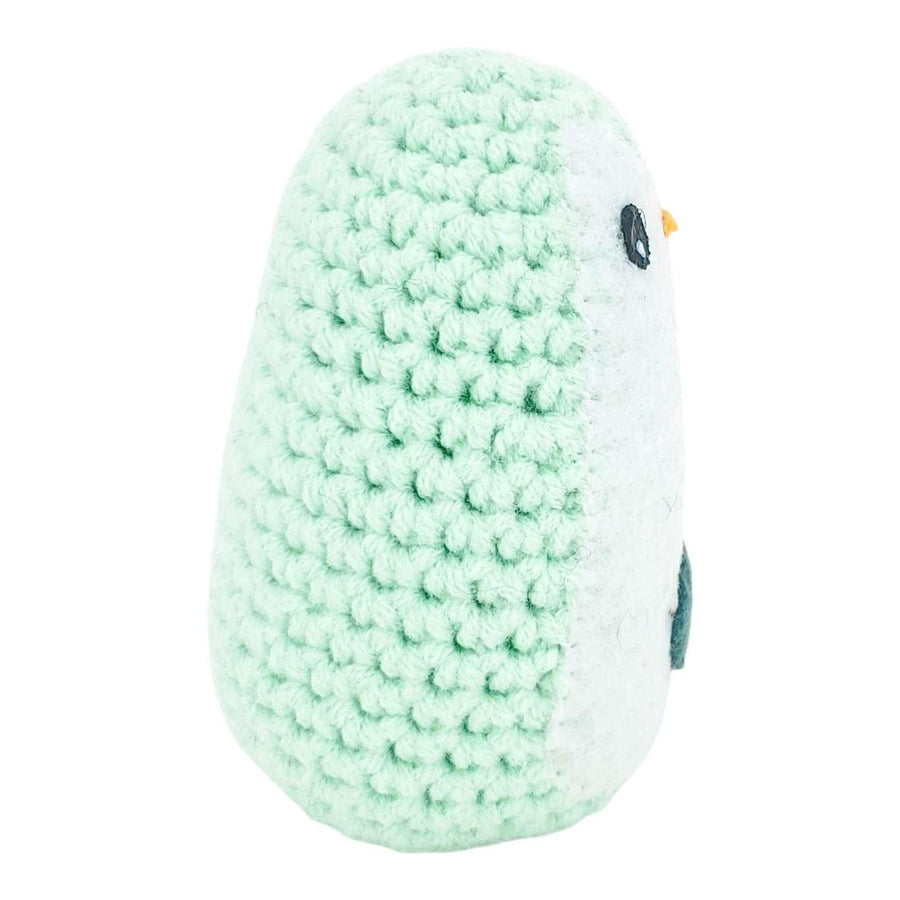 Plush Toy - Small Penguin (Mint with Gray Heart) by Moyo Workshop, image 5 of 6