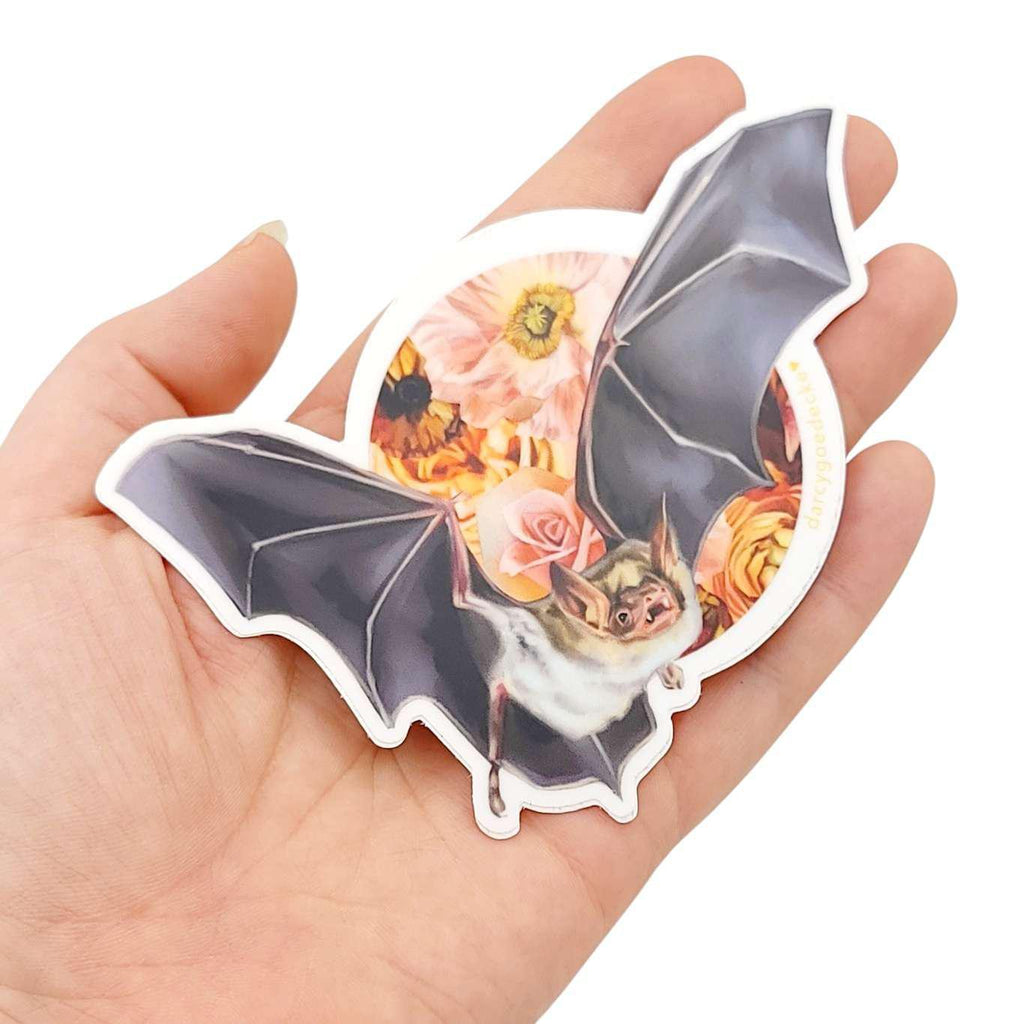 Sticker - 4 in - Lunar Bat Vinyl by Darcy Goedecke