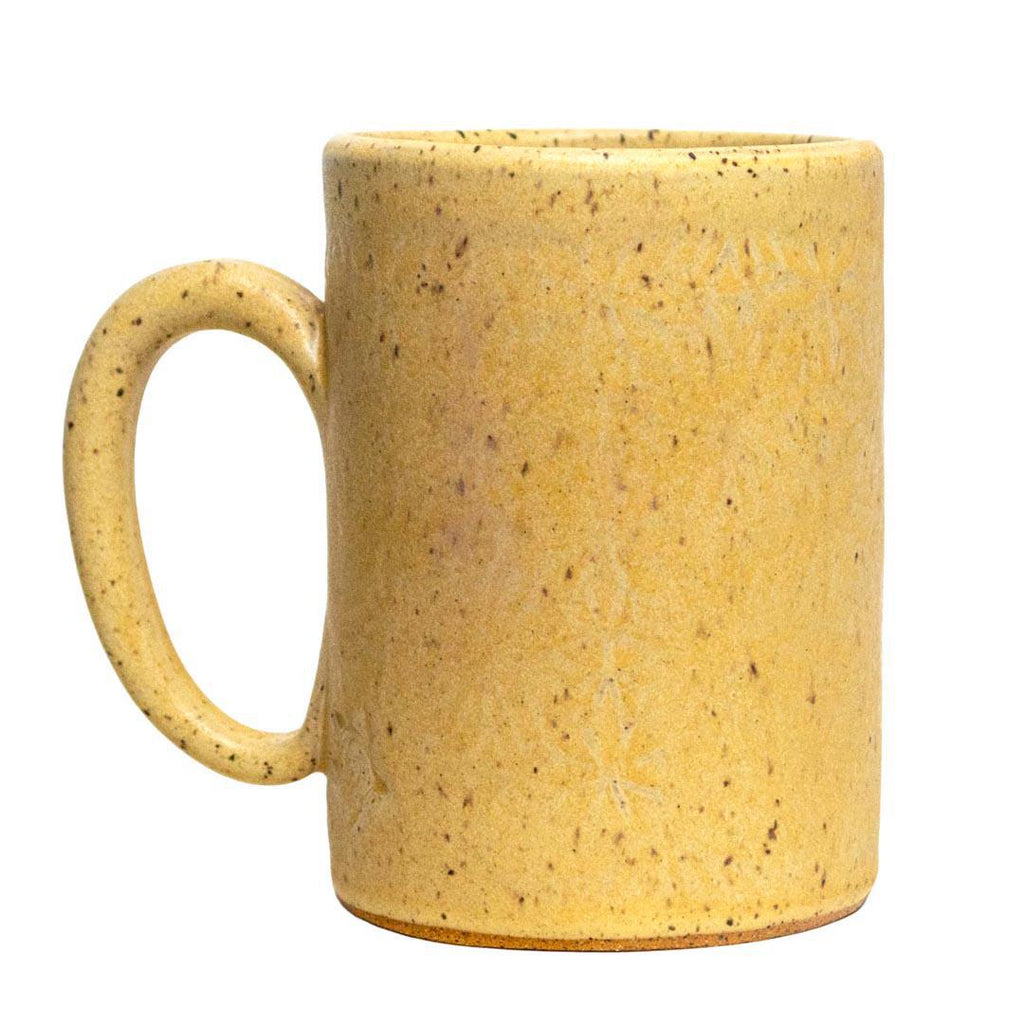 Mug - 16oz - Frog on a Mushroom Ceramic Mug by White Squirrel Clayworks