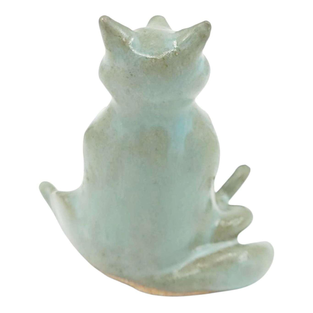 Collectible - Tea Pet Figurine (Blue Fox) by Mist Ceramics