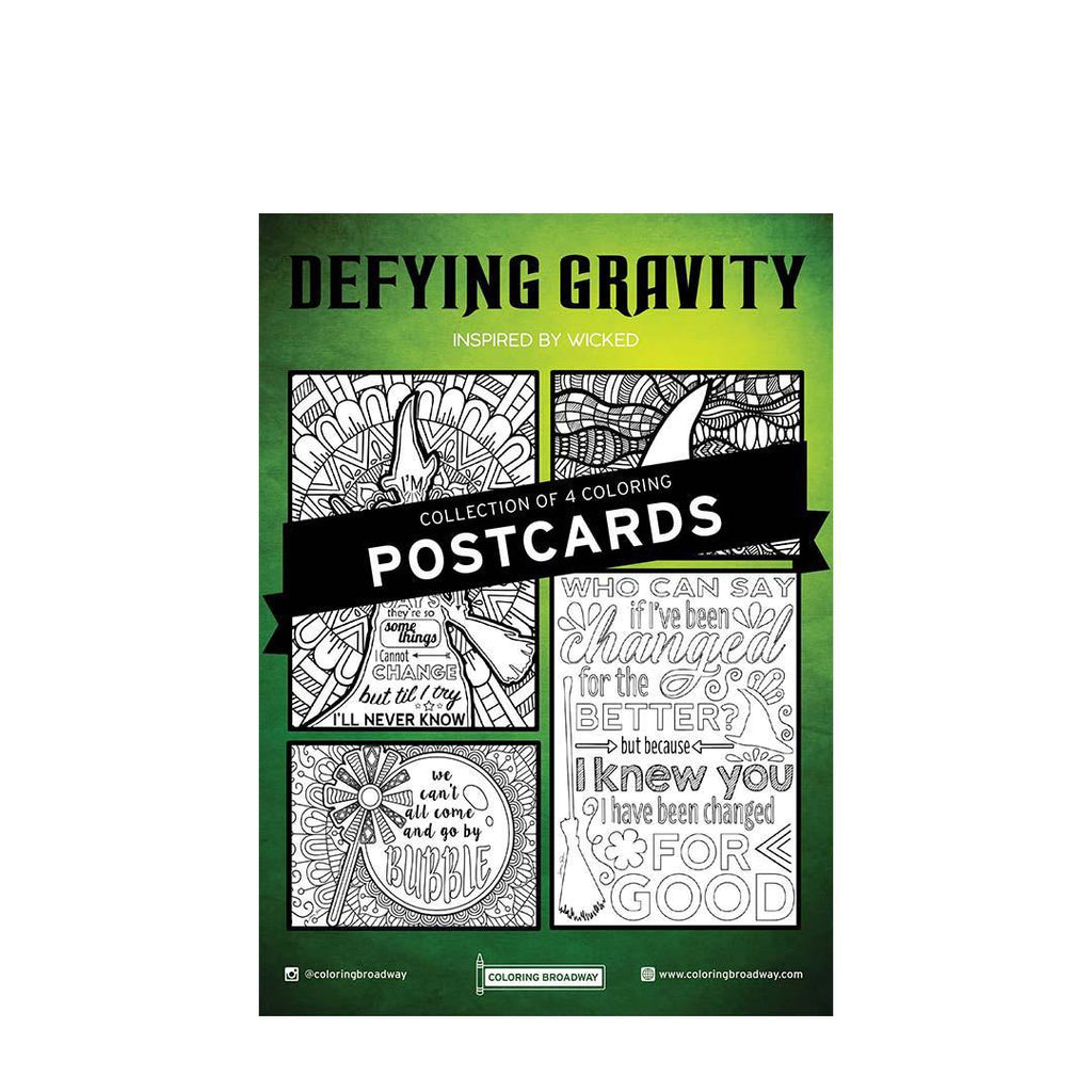 Coloring - Defying Gravity (Pages or Postcards) by Coloring Broadway