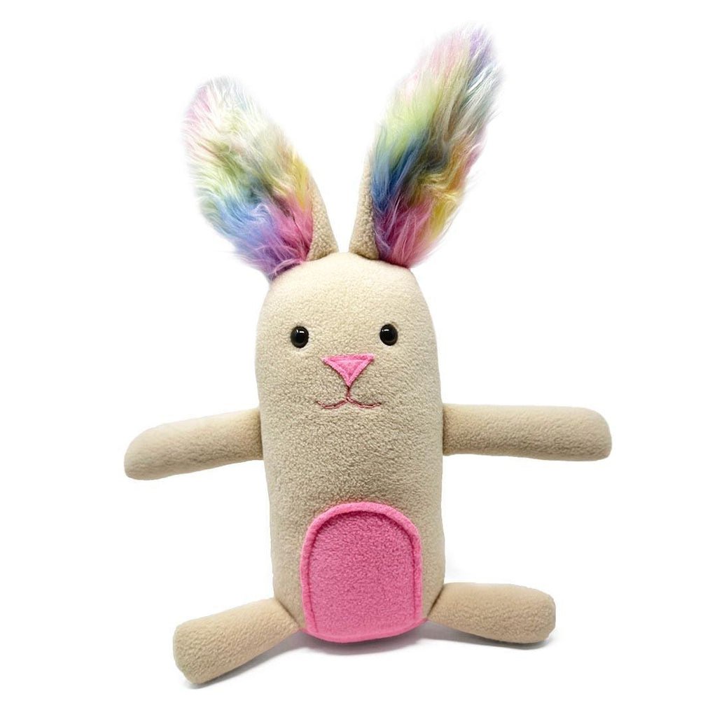 Plush - Hippie Hoppity Bunny (Rainbow Fuzz Ears) by Mr. Sogs
