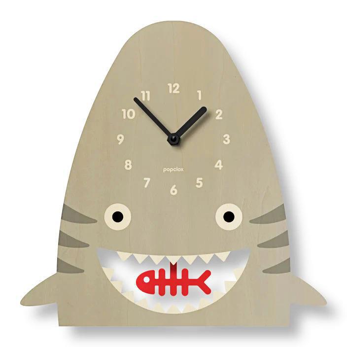 Wood Clock - Shark Pendulum by Popclox