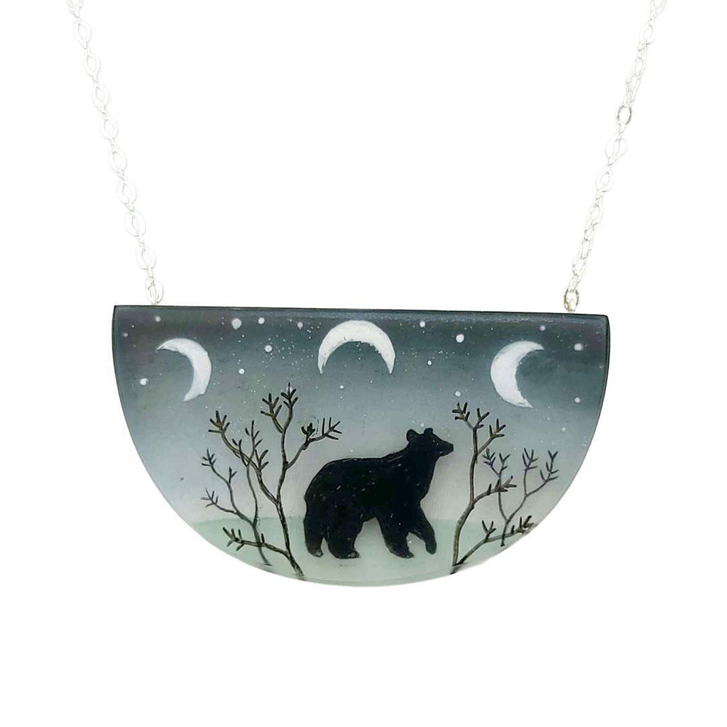 Necklace - Spirit Bear Painted by Fernworks