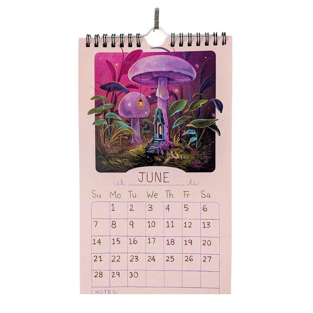 2026 Calendar  - Mushroom Houses by Nimasprout