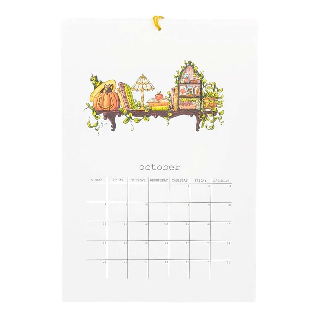Calendar - 2026 Whimsical Shelves  by Lizzy Gass