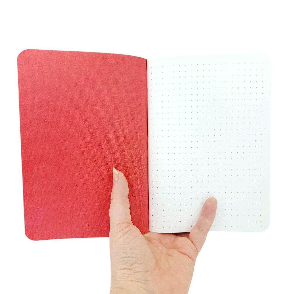 Journal - Red Mixed Paper Notebook (Large or Small) by Original Brooks