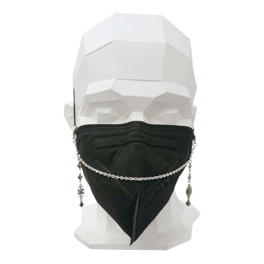 Mask Chain - Side Dangle (Single Filigree with Hearts) by Tiny Aloha