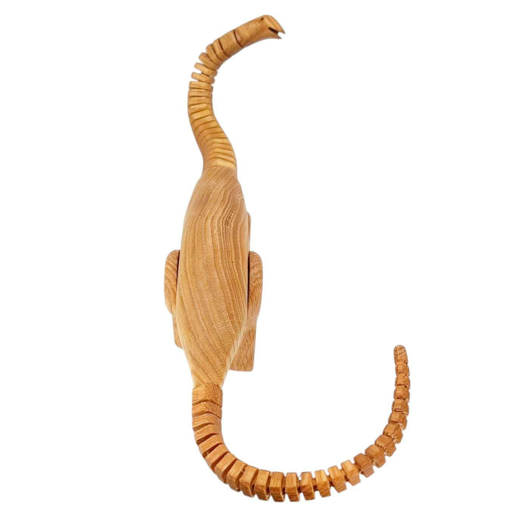 Wood Toy - Apatosaurus Dinosaur with Magnetic Joints by The Serious Toy Company