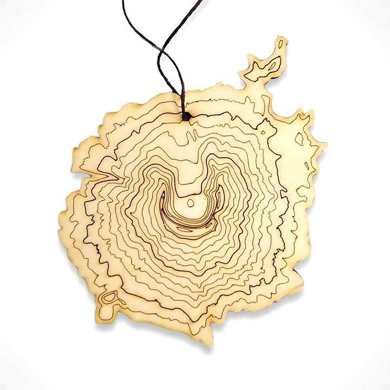 Ornament - Mt. St. Helens Topography by SML