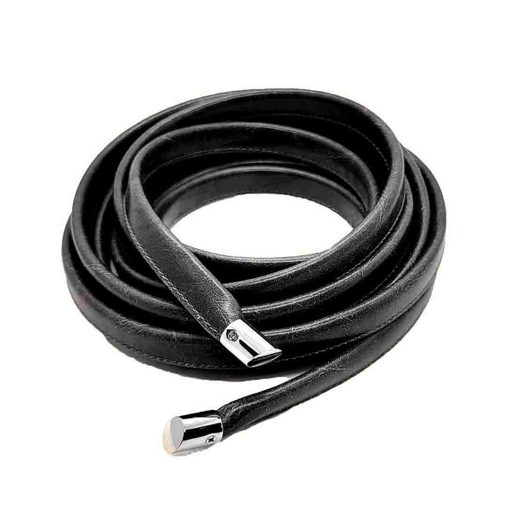 Belts - Skinny Wrap Belt Vegan Leather (Black) by Crystalyn Kae