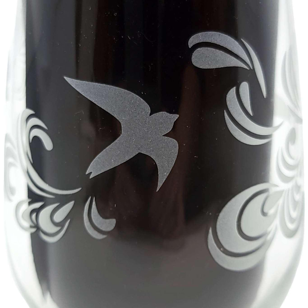 Stemless Wine Glass - Birds by Bread and Badger