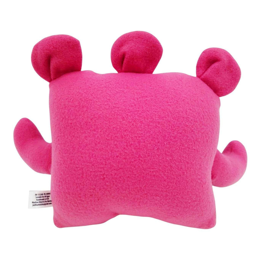 Plush - 14in - Large Chomper Buddy (Bright Pink Fish) by Peek A Boo Plush, image 4 of 7