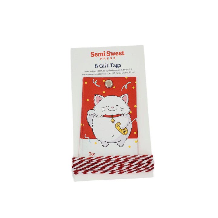 Gift Tags - All Occasion - Lucky Cat (Set of 8) by Semi Sweet Press