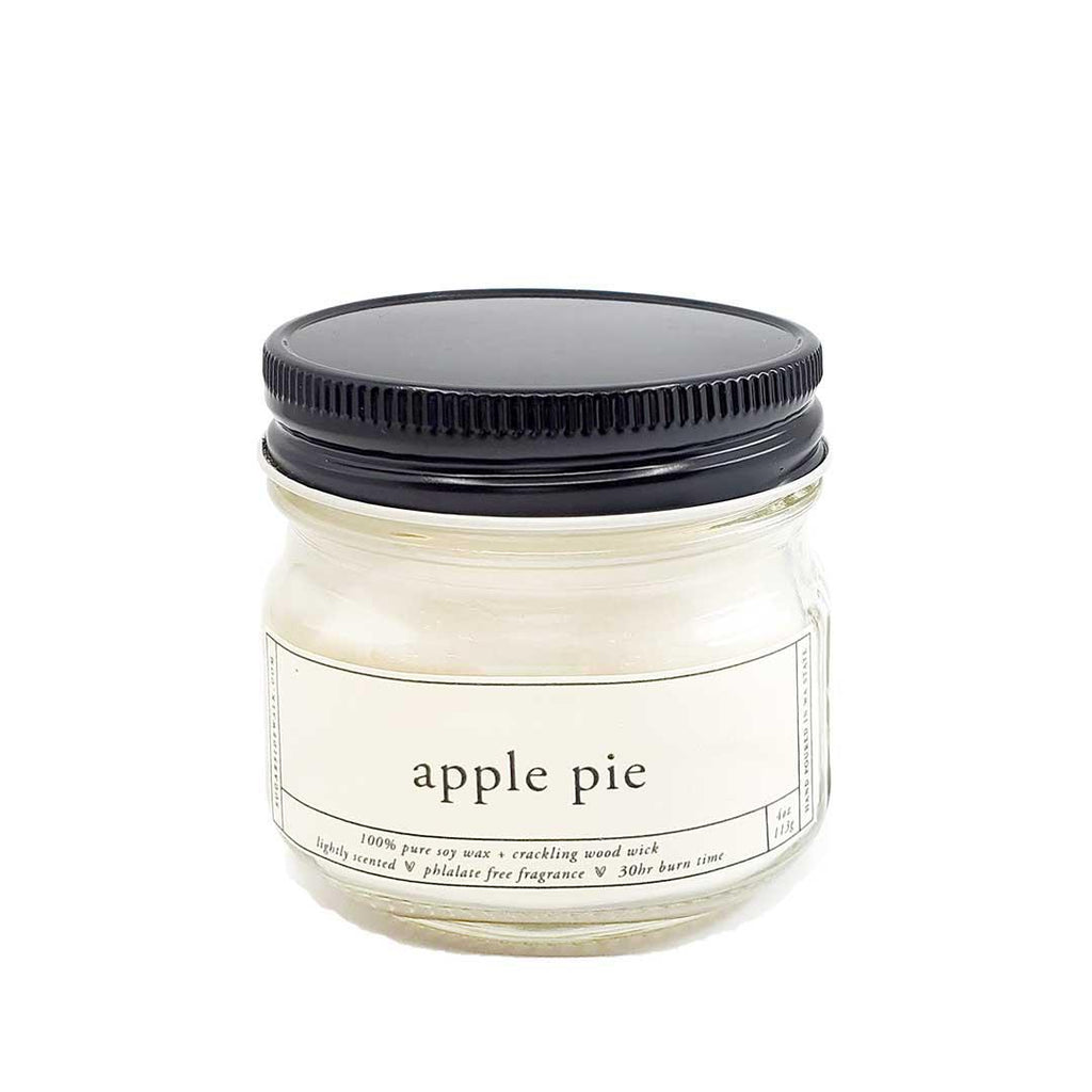 Candles - Apple Pie Soy Wax Wooden Wick (Asst Sizes) by Sugar Sidewalk
