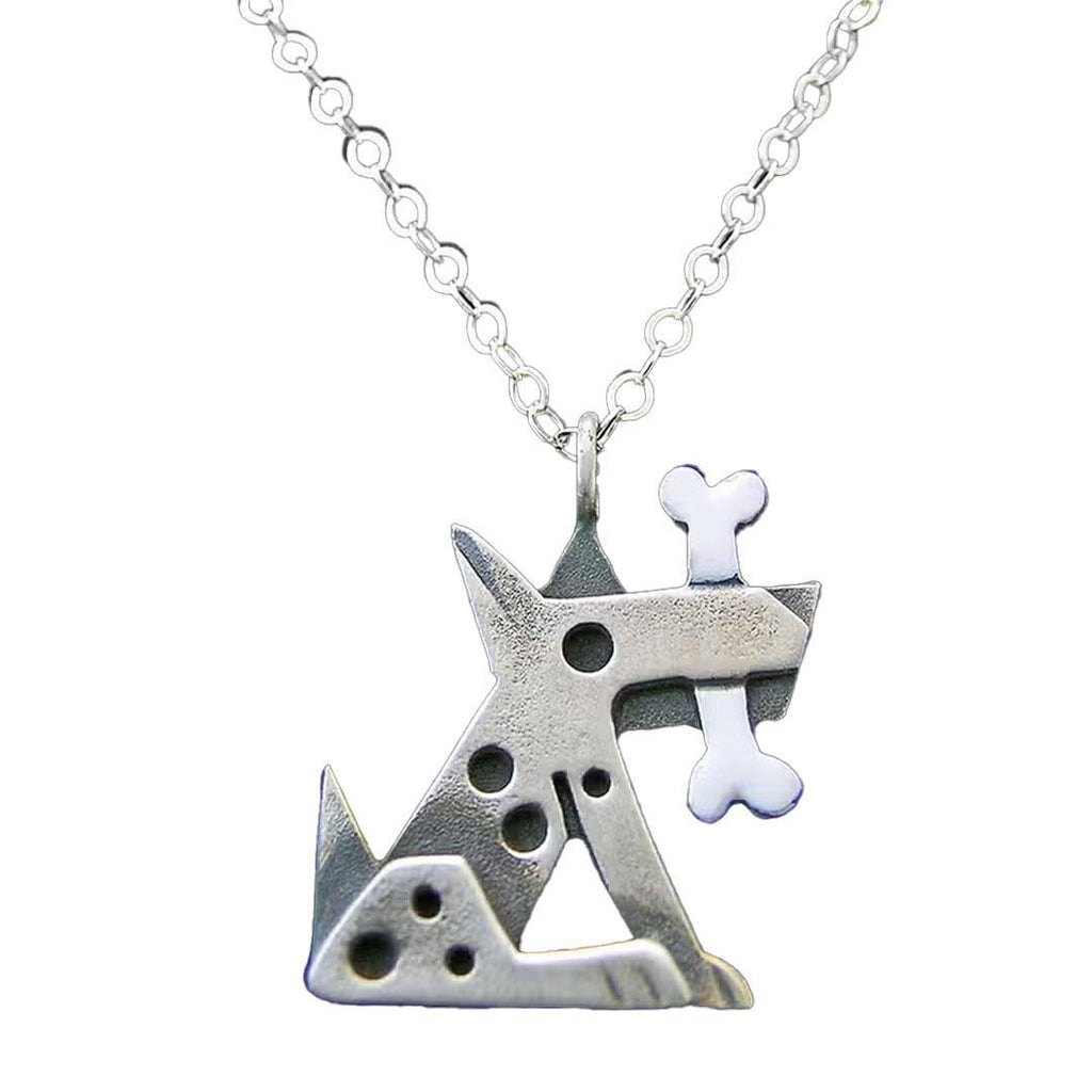 Necklace - Fido (Sterling Silver) by Chickenscratch