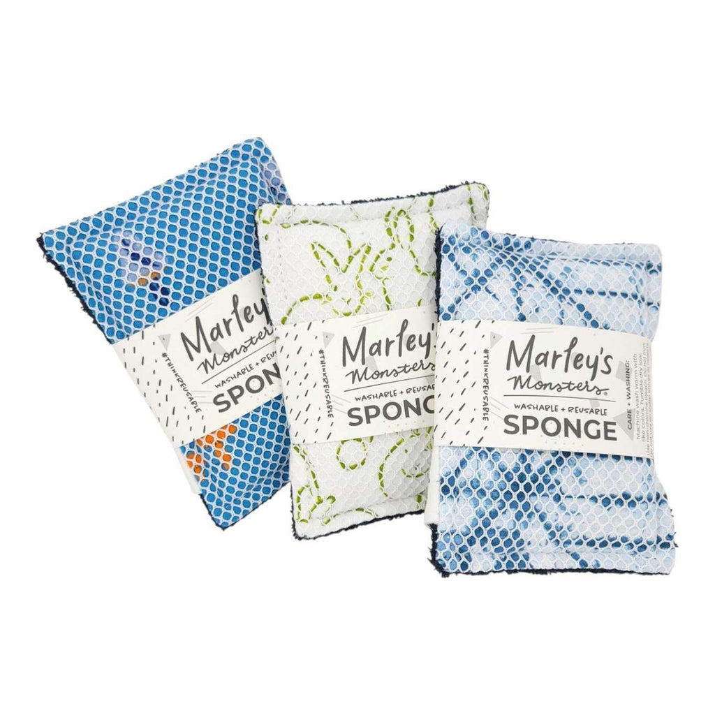 Sponge - Washable Chenille Scrubber (Assorted Colors) by Marley’s Monsters