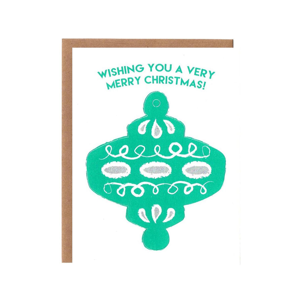 Card - Holiday - Mint Ornament by Orange Twist