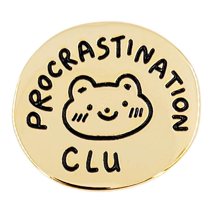 Enamel Pin - Procrastination Club by Mis0 Happy