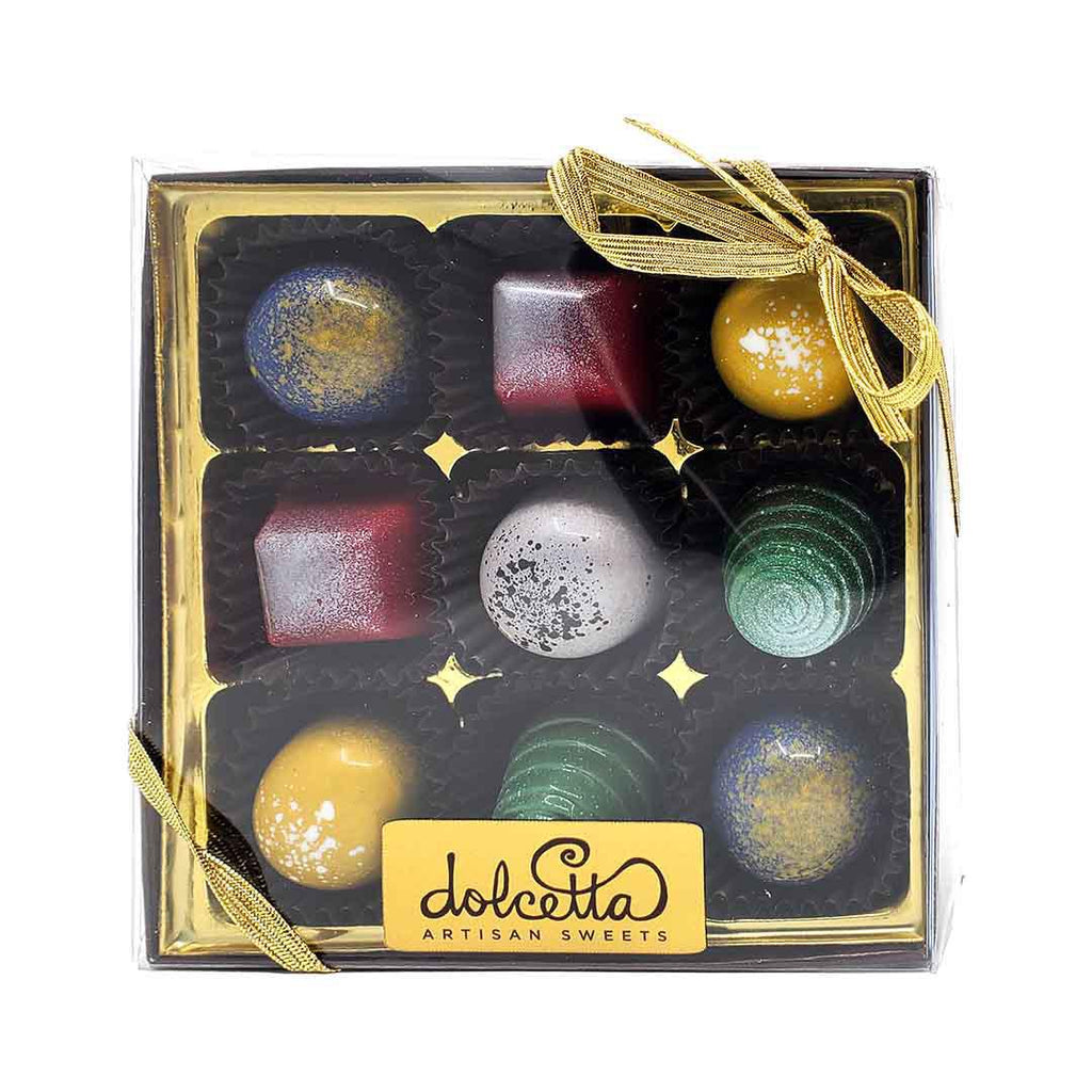 Holiday Bonbons - 9 Piece Holiday Assortment by Dolcetta Artisan Sweets