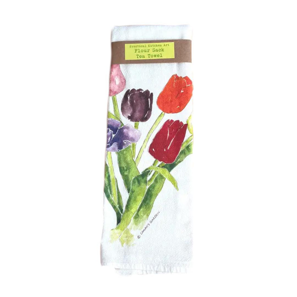 Tea Towel - Tulips by Chavah's Garden