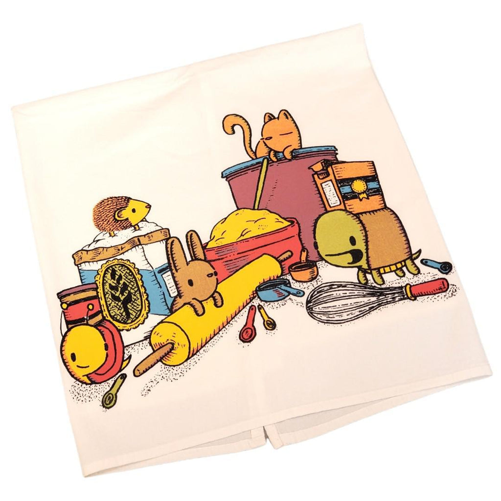 Tea Towel - Baking Buddies by Everyday Balloons Print Shop