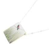 Necklace - Red Winged Blackbird (Sterling Silver) by Fernworks, image 3 of 7