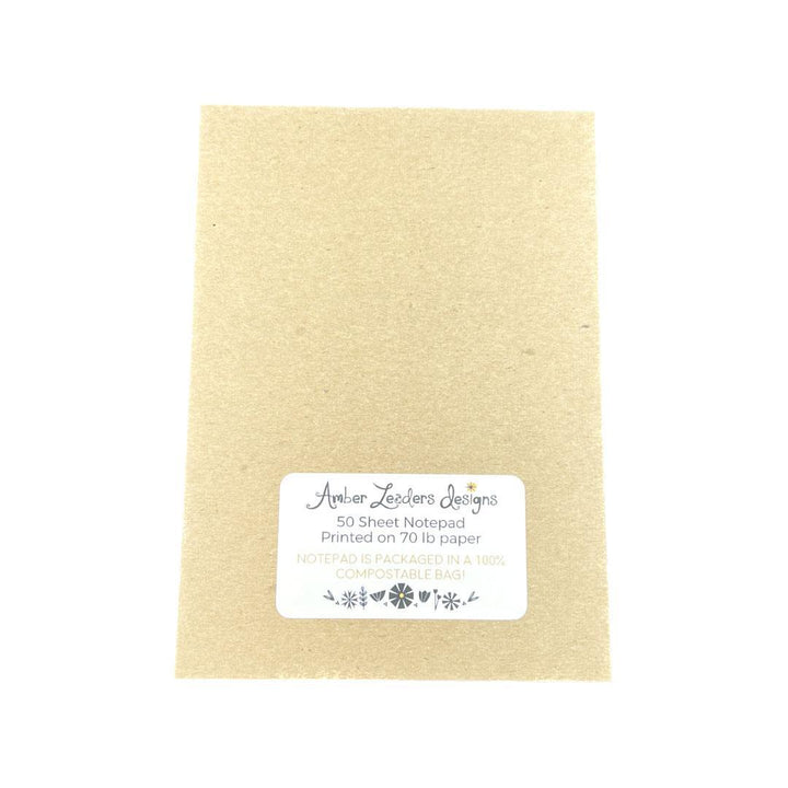 Notepad - 4x6 Rainbow Flowers by Amber Leaders Designs