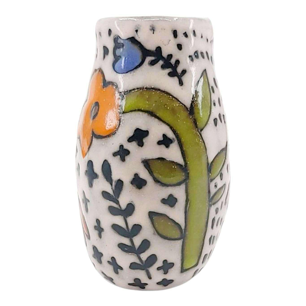 Mini Vase - Flying Birds (Pinks and Purples) by Leslie Jenner