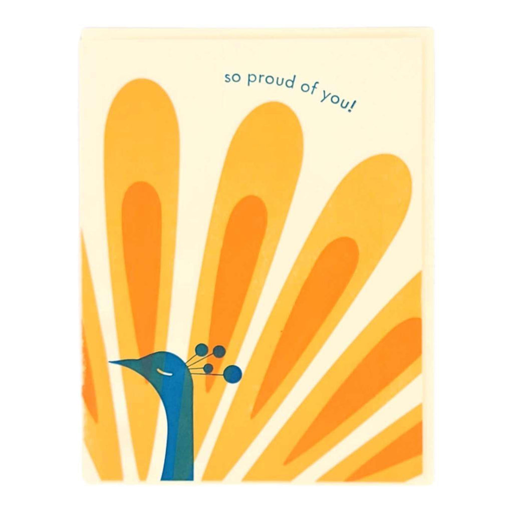 Card - Congratulations - Proud of You Peacock by Ilee Papergoods